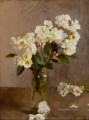 Little White Roses modern flower impressionist Sir George Clausen